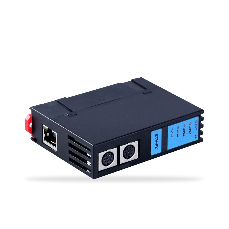 ETH-FX是BCNet-FX的经济款，可将三菱FX3U/FX3G/FX3S系列PLC的RS422编程圆口扩展为2个RS422编程圆口和1个以太网接口。扩展的圆口，可以连触摸屏，扩展的以太网接口支持MC协议（BCNet-FX同时支持MC协议和ModbusTCP协议），支持以太网编程、程序上下载和上位软件监控。